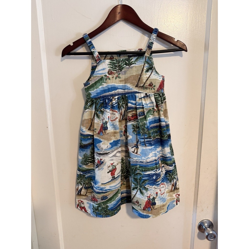 Reyn Spooner Girls "WAIKIKI NOSTALGIA" EUC Color- Ocean Sundress Size-6